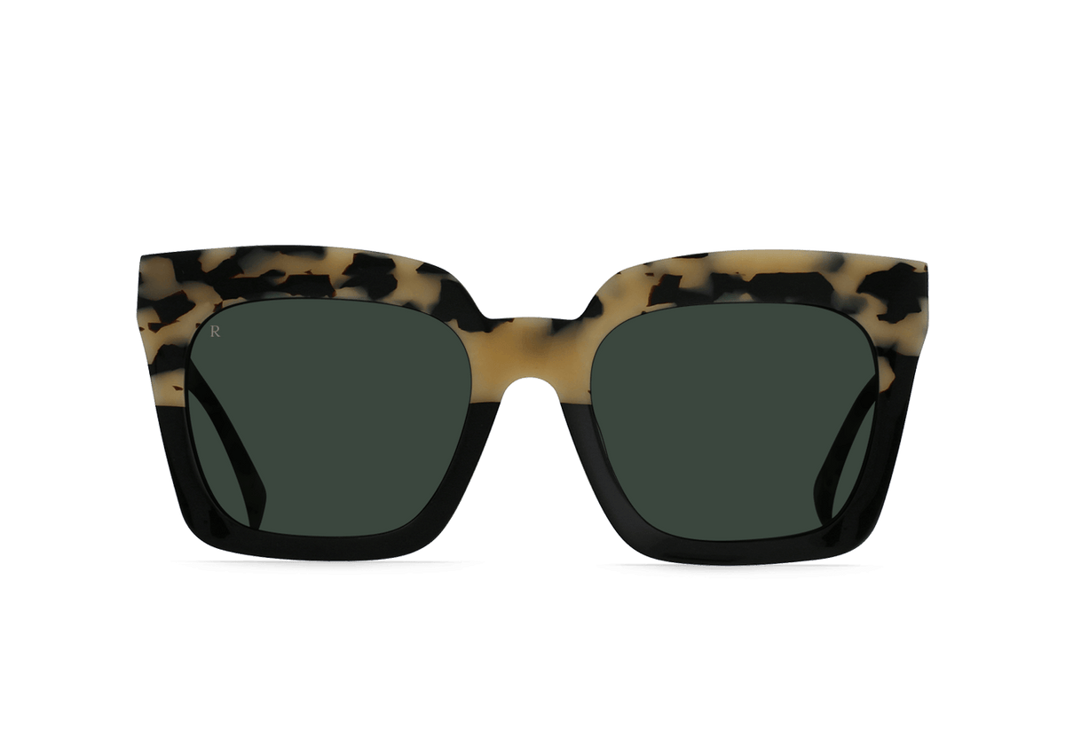 Monstera' Chunky Moss Green Sunglasses - No Size