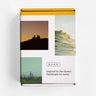 Product packaging with scenic images and 'RAEN' branding on a white background