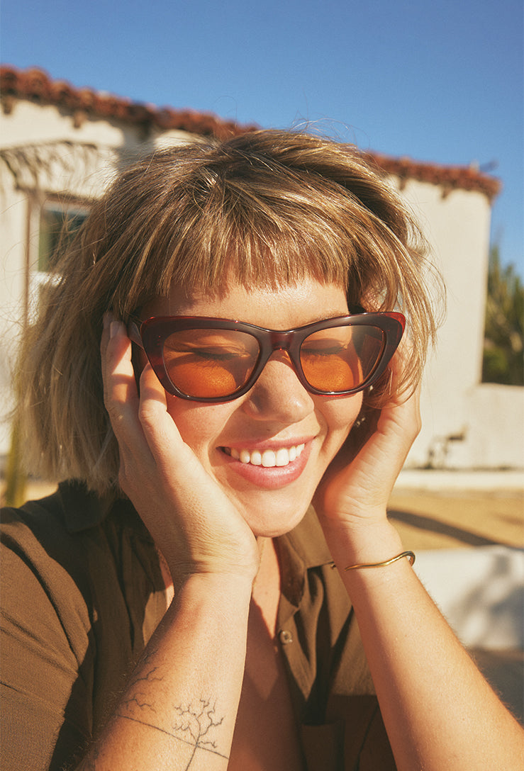 Raen Cat Eye Sunglasses Kimma-Cranberry Spritz-52 – RAEN