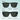 The comparison between the smaller sunglasses and the bigger ones