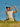 Man playing golf on a sunny day with clear blue sky
