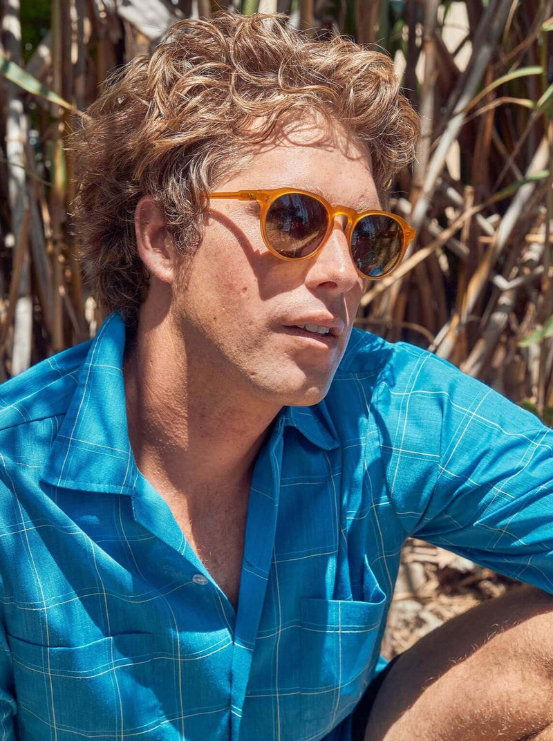 RAEN POLARIZED SUNGLASSES the remmy Remmy 49 Honey / Bottle Green Sunglasses – RAEN main image 3