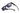 Black sunglasses with purple lenses on a white background