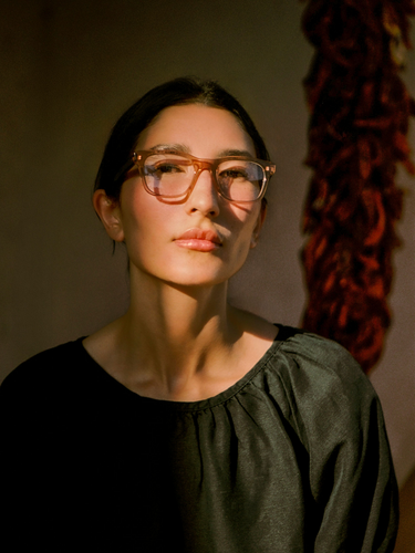 Yvon-Diamond + Almond Tortoise / Clear-51