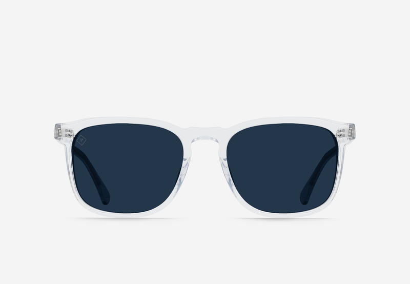 Clear sunglasses with blue lenses on sale