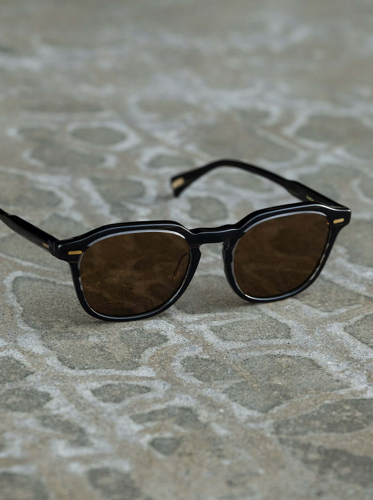 RAEN Clyve Sunglasses in Espresso Tortoise / Green Polarized
