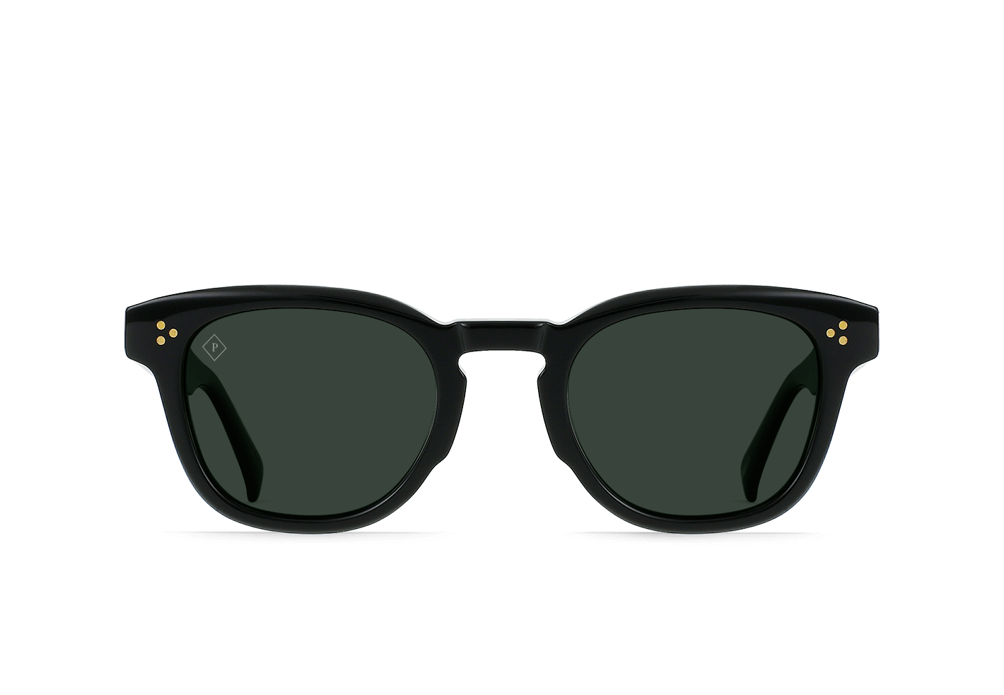 RAEN Squire Sunglasses in Recycled Black / Green Polarized